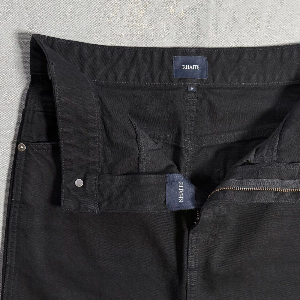 Khaite Neer Black Denim Maxi Skirt Size 26 - Picture 3 of 4